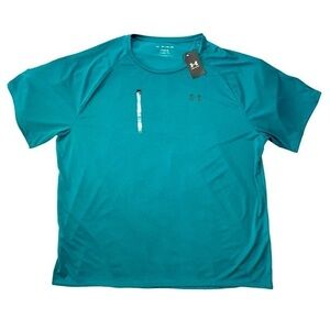 COPY - Mens UNDER ARMOUR Shirt Short Sleeve Tshirt UA THE TECH TEE Teal Green L…